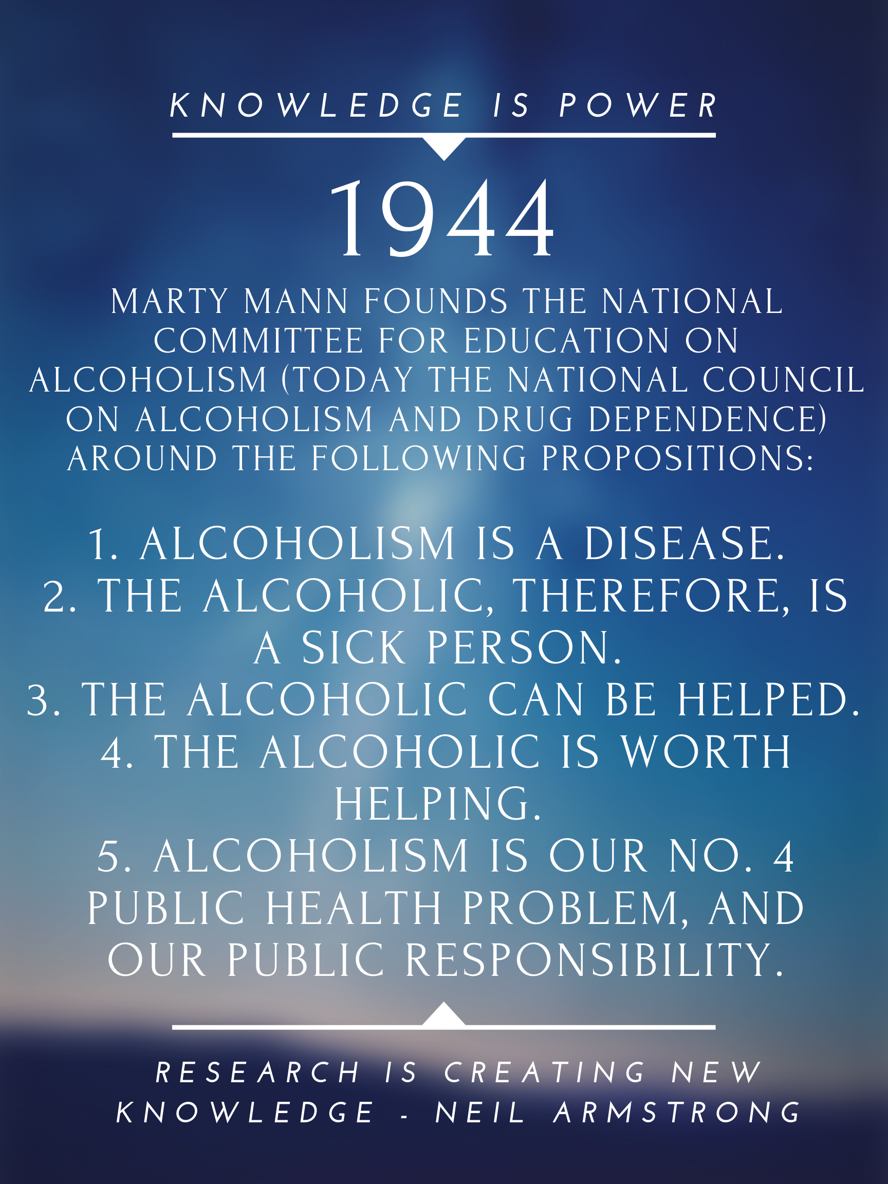 1944 Alcoholism is a disease
